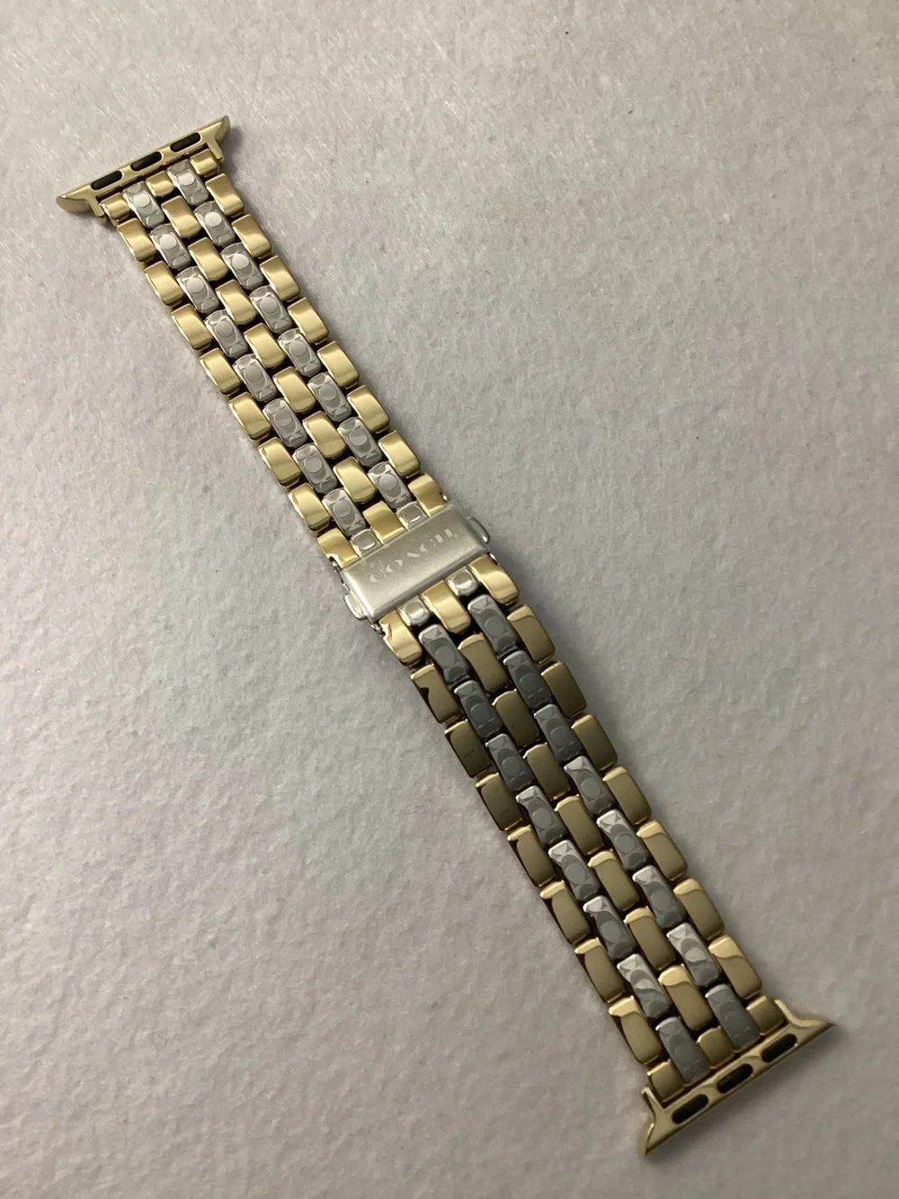 Coach Women's Two Tone Stainless Steel Apple Strap 38/40/41mm